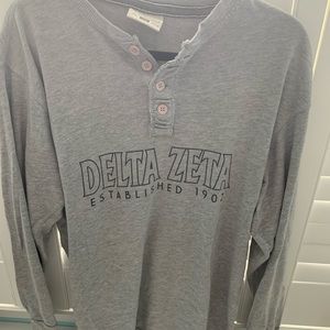 Delta Zeta Long Sleeve Henley